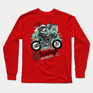 Vintage Dirt Bike Long Sleeve T-Shirt